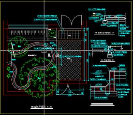 現(xiàn)代風(fēng)格園林景觀小庭院設(shè)計方案CAD解析